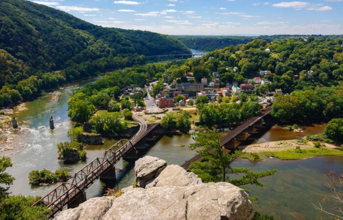 Photo of Harpers Ferry from above