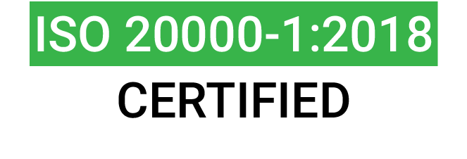 ISO 20000-1:2018 Certified