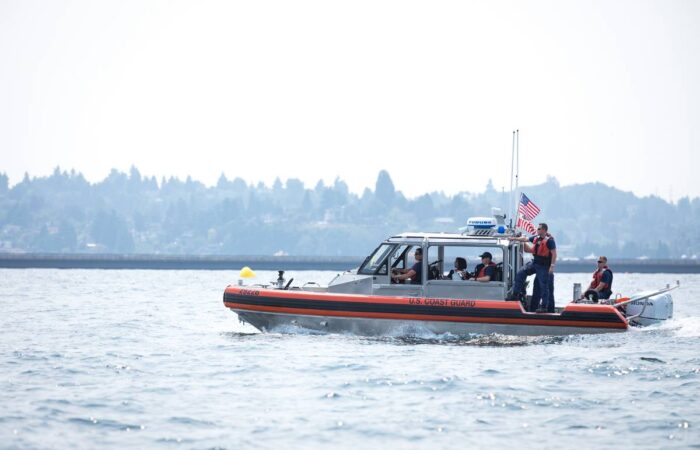 U.S. Coast Guard vessel on the water