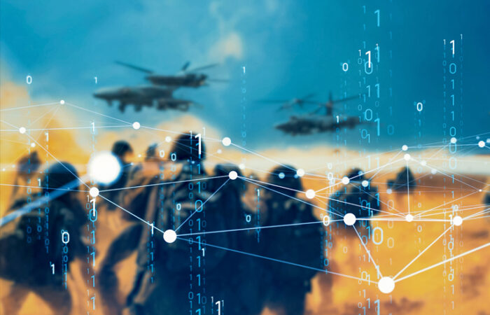 Abstract image representing Army modernization and contracting systems.