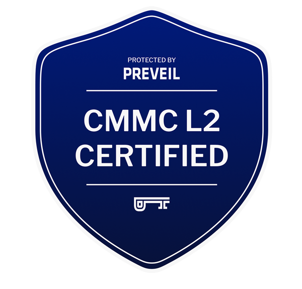 PreVeil CMMC Certified Badge Blue